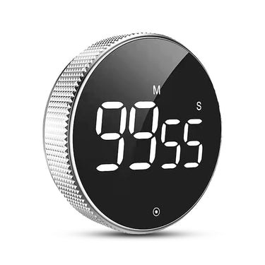 Round Digital Timer Stopwatch HD LED Electronic Studying Meditation Fitness Countdown Alarm Kitchen Gadget Home Supplies